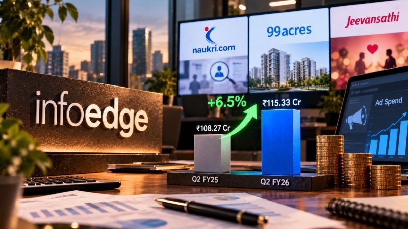 Info Edge Q2 Ad Spends Rise 6.5% to ₹115.33 Crore