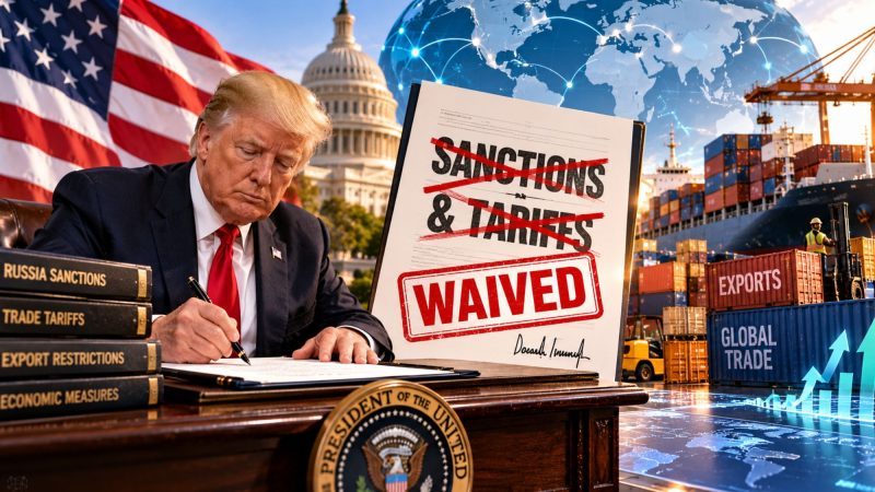 Trump Waives Most New Russia Sanctions and Tariffs Under 2026 Law