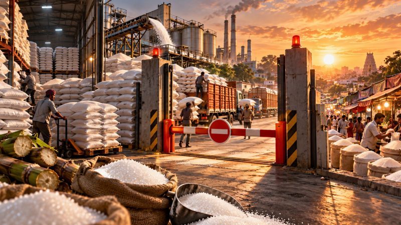 Govt Cuts Sugar Dealers’ Stock Limit to 1,000 Quintals From October 15