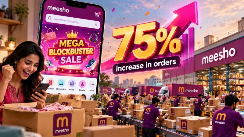 Meesho’s 2026 Mega Blockbuster Sale Sees 75% Jump in Orders