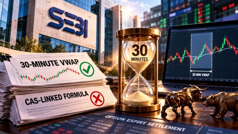 SEBI Panel Backs 30-Minute VWAP for Expiry Settlement, Puts CAS-Linked Formula on Hold