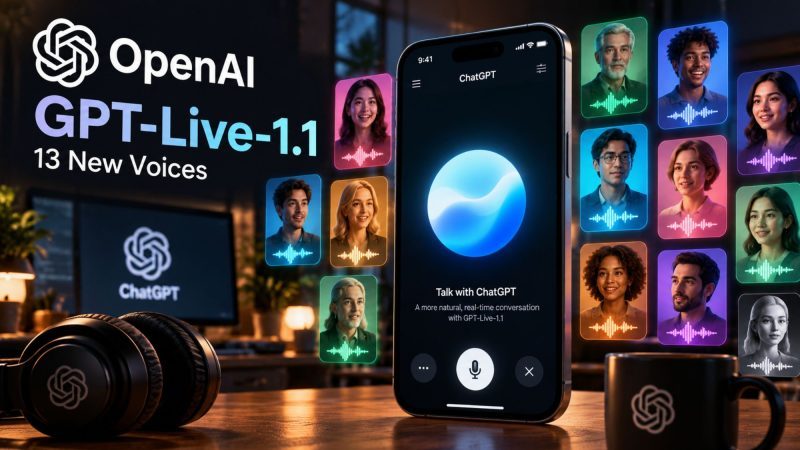 OpenAI Rolls Out GPT-Live-1.1 to ChatGPT Voice With 13 New Voices
