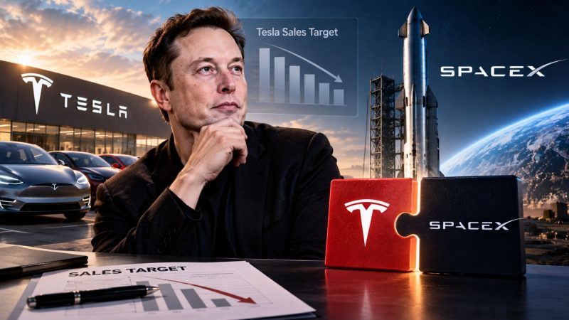 Musk Sets Lower Sales Target for Tesla as It Explores SpaceX Merger