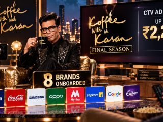 Koffee With Karan Final Season Commands CTV Ad Rates of Up to ₹2,200 CPM, Eight Brands Onboard