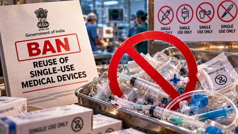 India Bans Reuse of Single-Use Medical Devices, Citing Patient Safety Risks