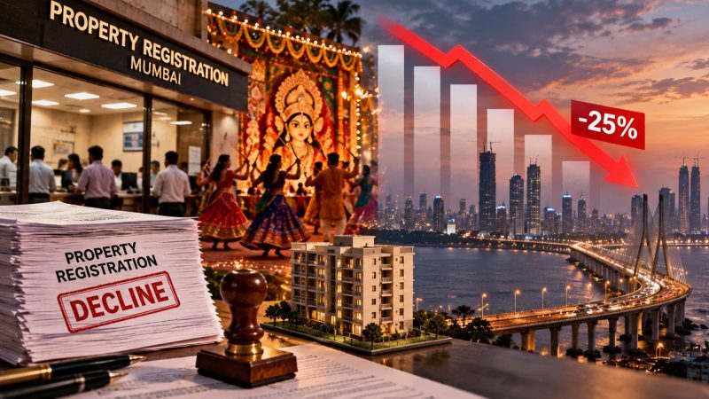 Mumbai Property Registrations Fall 25% During Navratri, Ending 3-Year Growth Streak