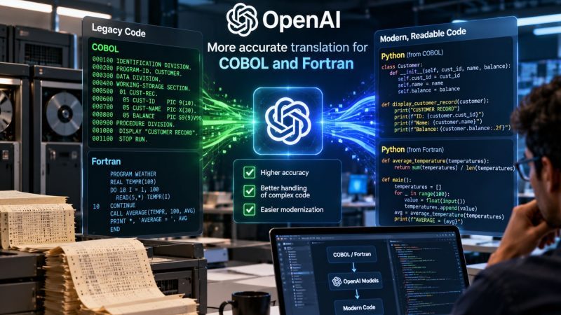 OpenAI Models Improve COBOL and Fortran Coding as Legacy Software Modernisation Advances