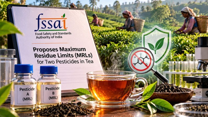 FSSAI Proposes New Pesticide Residue Limits for Tea in India