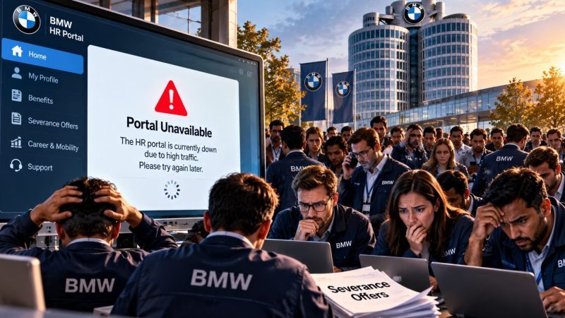 BMW HR Portal Crashes as 40,000 Employees Check Severance Offers