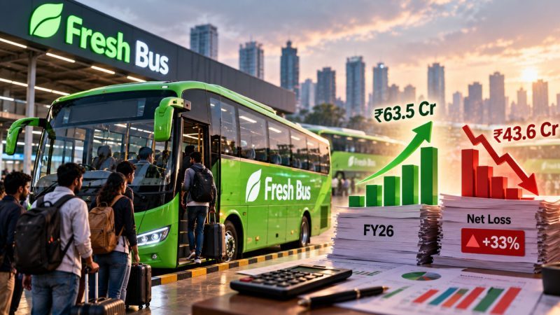 Fresh Bus FY26 Revenue Reaches ₹63.5 Cr; Net Loss Widens to ₹43.6 Cr