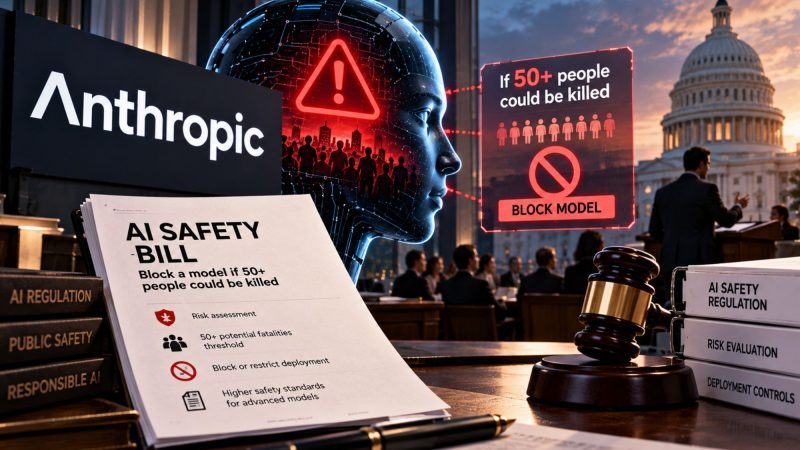Anthropic Pitches AI Safety Bill That Could Block Models if 50+ People Face Catastrophic Harm