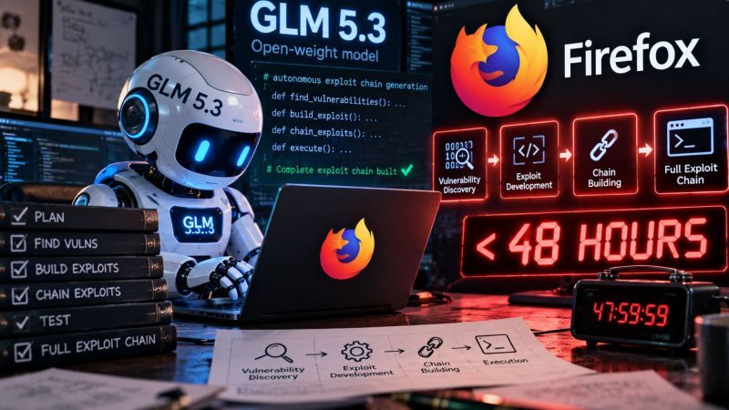Open-Weight Model GLM 5.3 Built Full Firefox Exploit Chains With Zero Human Input in Under 48 Hours