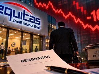 Equitas SFB Shares Slide as MD & CEO P. N. Vasudevan Resigns Amid Conflict-of-Interest Questions
