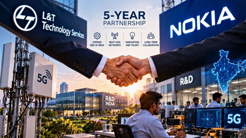 LTTS Signs Five-Year Nokia Deal to Expand R&D in India, Focusing on 5G and AI Infrastructure