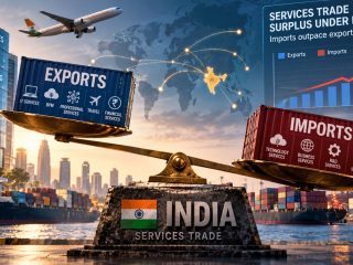 India’s Services Trade Surplus Falls 10% as Imports Outpace Exports