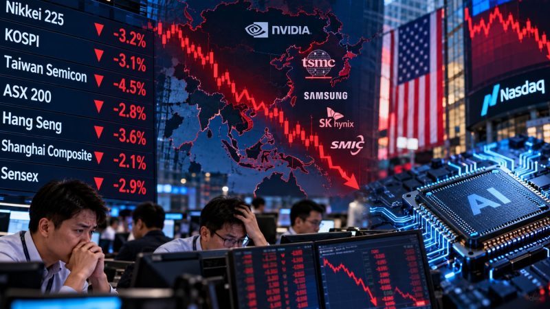 Asian AI and Semiconductor Stocks Fall as US Tech Sell-Off Deepens