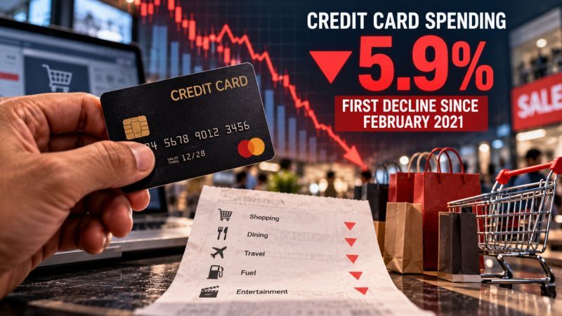 Credit Card Spending Falls 5.9% in September, First Decline Since February 2021