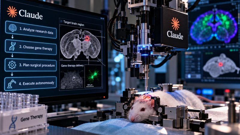 A Claude Model Autonomously Chose a Gene Therapy and Operated on a Mouse Brain