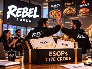 Rebel Foods Grants Fresh ESOPs Worth ₹170 Crore to Co-Founders