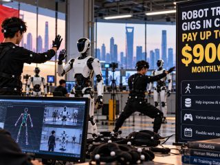 China’s Robot Training Jobs Pay Up to $900 a Month for Repetitive Household Chores