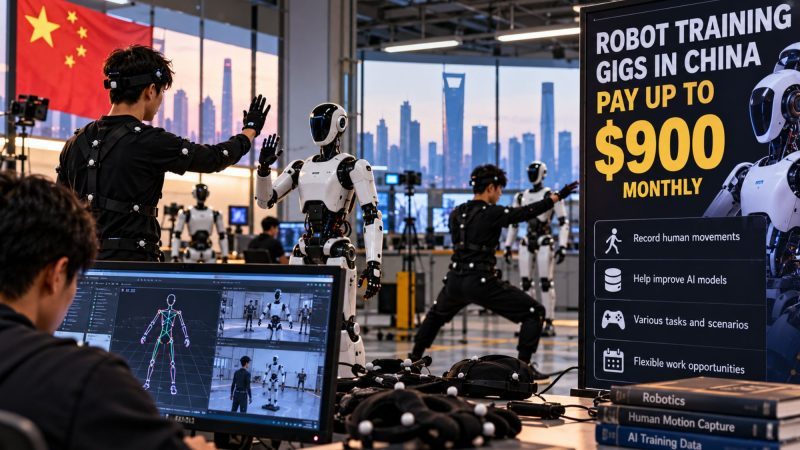 China’s Robot Training Jobs Pay Up to $900 a Month for Repetitive Household Chores