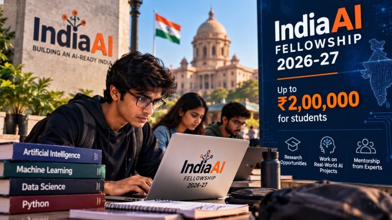 IndiaAI Fellowship 2026–27 Opens: Students Can Receive Up to ₹2 Lakh