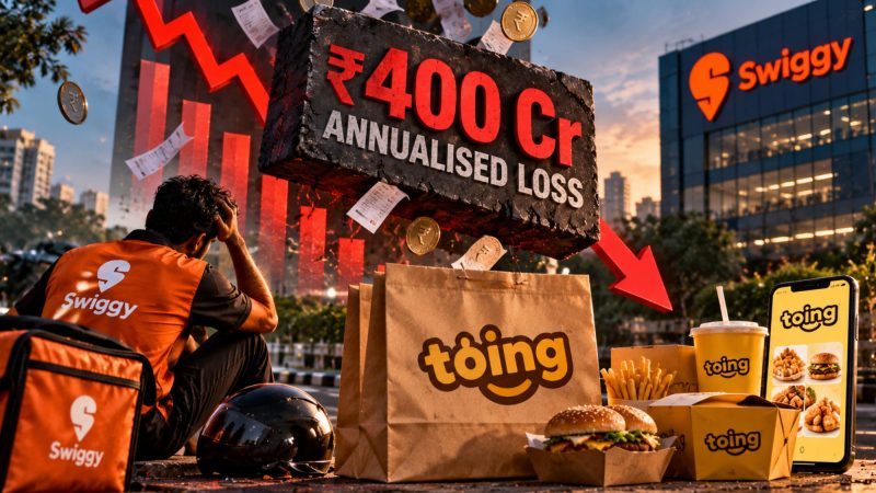 Toing’s ₹400 Crore Annualised Loss Raises Questions About Swiggy’s Affordability Bet
