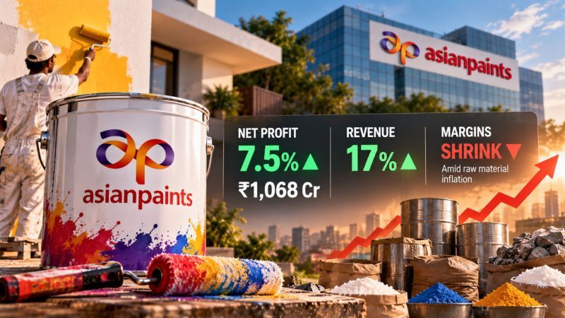 Asian Paints Q2 FY27 Results: Net Profit Rises 7.5% to ₹1,068 Crore as Revenue Jumps 17%, Margins Shrink