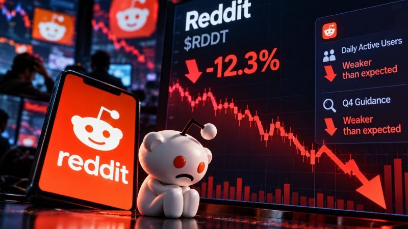 Reddit Stock Plunges More Than 12% After Q3 Earnings as User Growth Concerns Hit Outlook