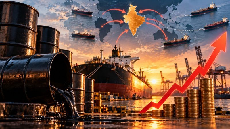 India’s Crude Oil Import Bill Rises 47% to $15.4 Billion in September as Prices Surge
