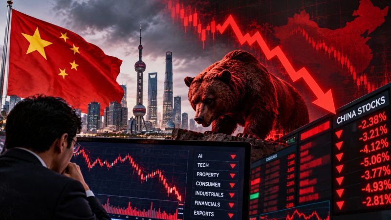 China Stocks Near Bear Market as AI Trade Weakens and Stimulus Hopes Fade