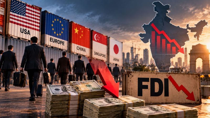 Gross FDI Inflows to India Fall to $11 Billion in August as Net Investment Slows