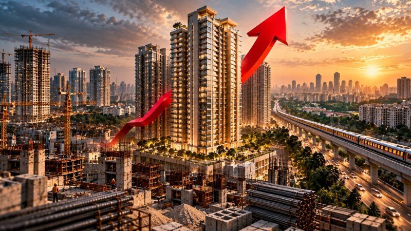 Delhi-NCR Housing Prices Jump 12% in Q3 to ₹9,980/sq ft