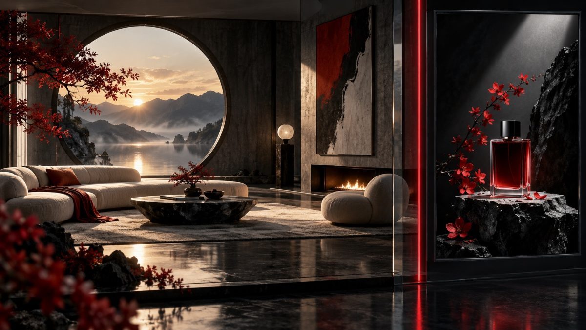 Generated interior image and separate visual ad panel, illustrating ChatGPT Ads during image creation