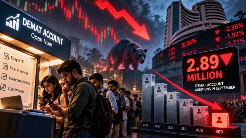 September Demat Account Additions Fall to 2.89 Million