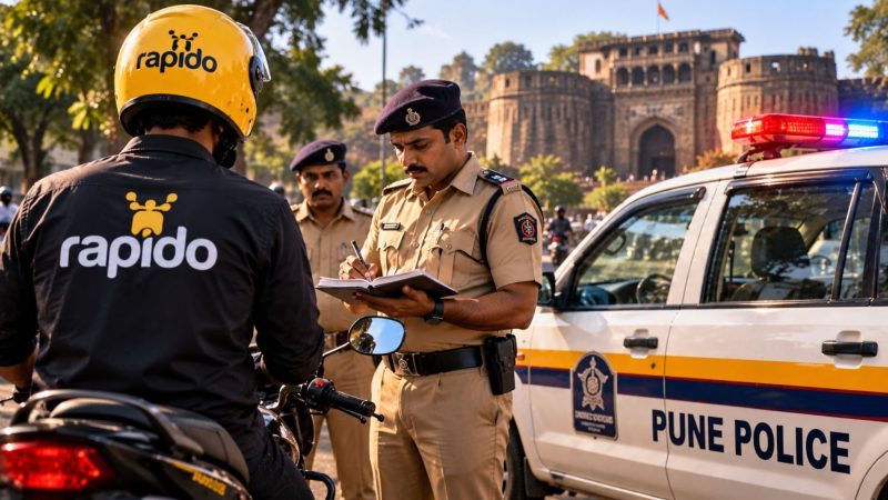 Rapido Booked by Pune Police Over Alleged Unauthorised Bike-Taxi Operations