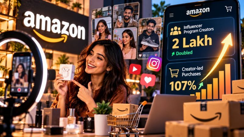 Amazon Influencer Program Doubles to 2 Lakh Creators as Purchases Jump 107%