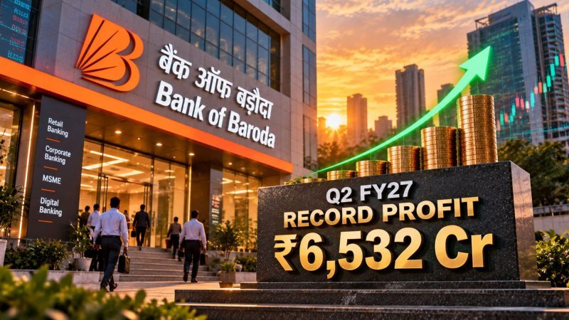 Bank of Baroda Posts Record Q2 FY27 Profit of ₹6,532 Crore, Up 35.8% YoY