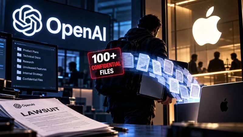 OpenAI Accuses Ex-Employee of Leaking 100+ Confidential Files to Apple
