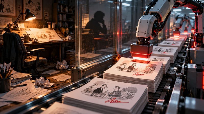ChatGPT caught signing its AI-generated cartoons with names of real cartoonists
