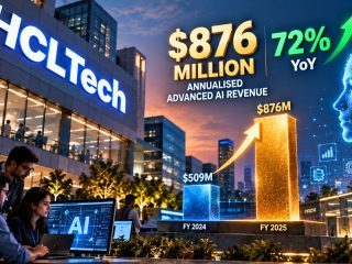 HCLTech Reports $876 Million in Annualised Advanced AI Revenue, Up 72% YoY