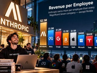 Anthropic Makes More Revenue Per Employee Than Every Magnificent Seven Company