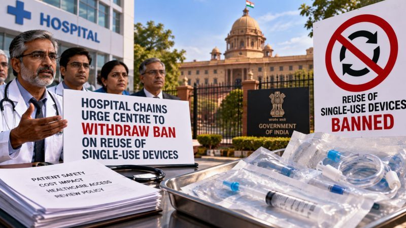 Hospital Chains Urge Centre to Withdraw Ban on Reuse of Single-Use Medical Devices