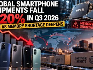 Global Smartphone Shipments Fall 20% in Q3 2026 as Memory Shortage Deepens