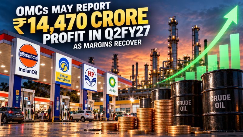 OMCs May Report ₹14,470 Crore Profit in Q2FY27 as Margins Recover