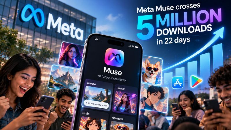 Meta Muse cross 5 million downloads in 22 days