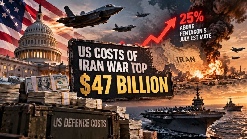 US Costs of Iran War Top $47 Billion, 25% Above Pentagon’s July Estimate