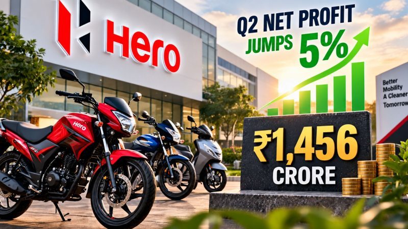 Hero MotoCorp Q2 FY27 Net Profit Rises 4.6% to ₹1,456 Crore as Revenue Jumps 21%