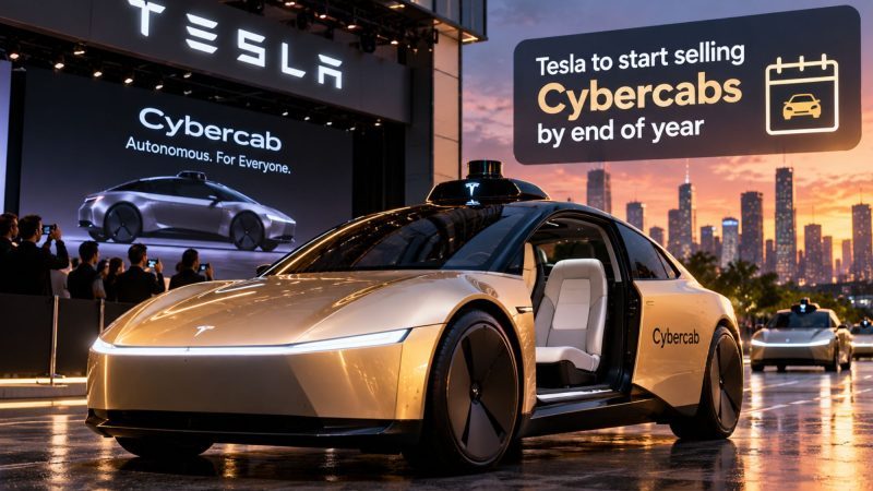 Tesla Plans to Start Selling Cybercabs by the End of 2026 Despite US Safety Probe