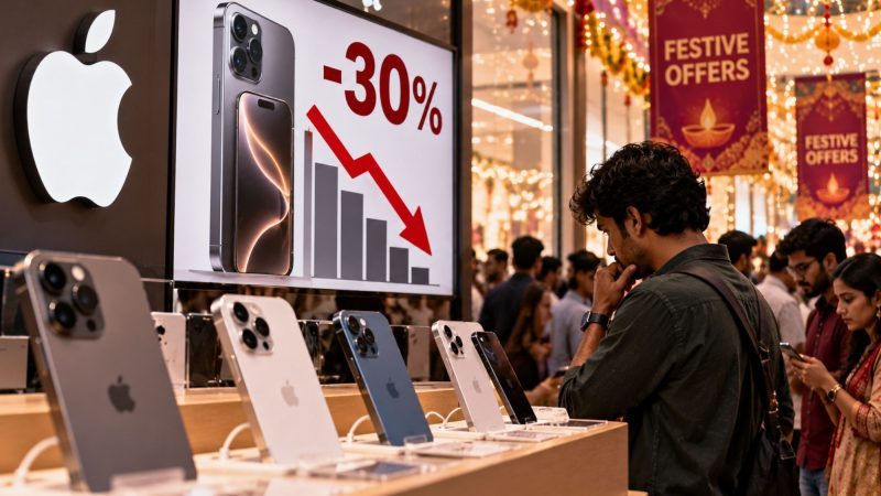 Apple iPhone Loses Spark in India as Festive Sales Fall by Up to 30%